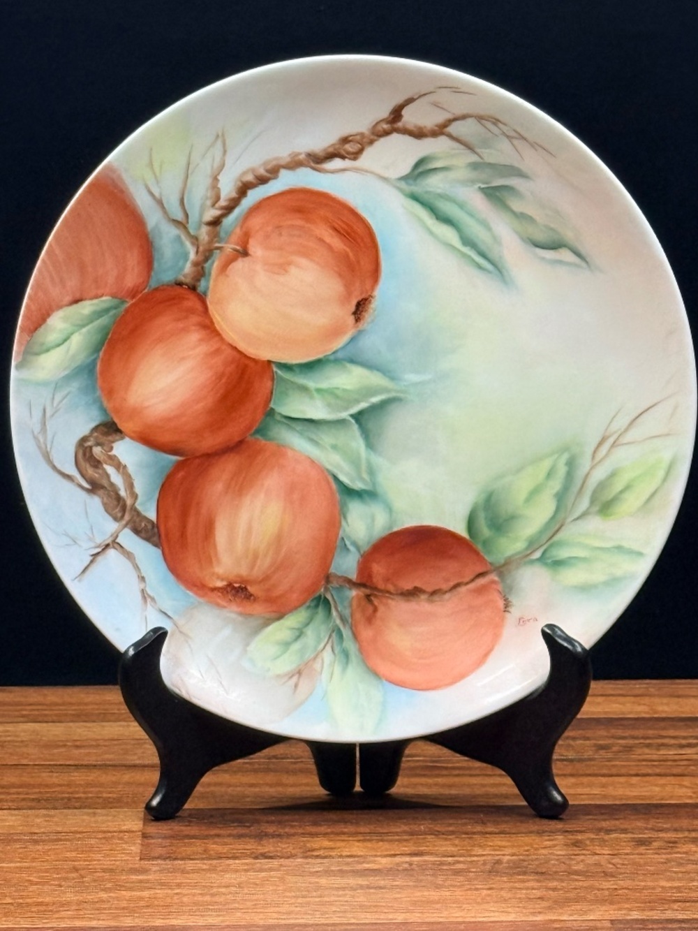 HOLIDAY CHINA Made in Germany Hand Painted by Lora Fruit Plate